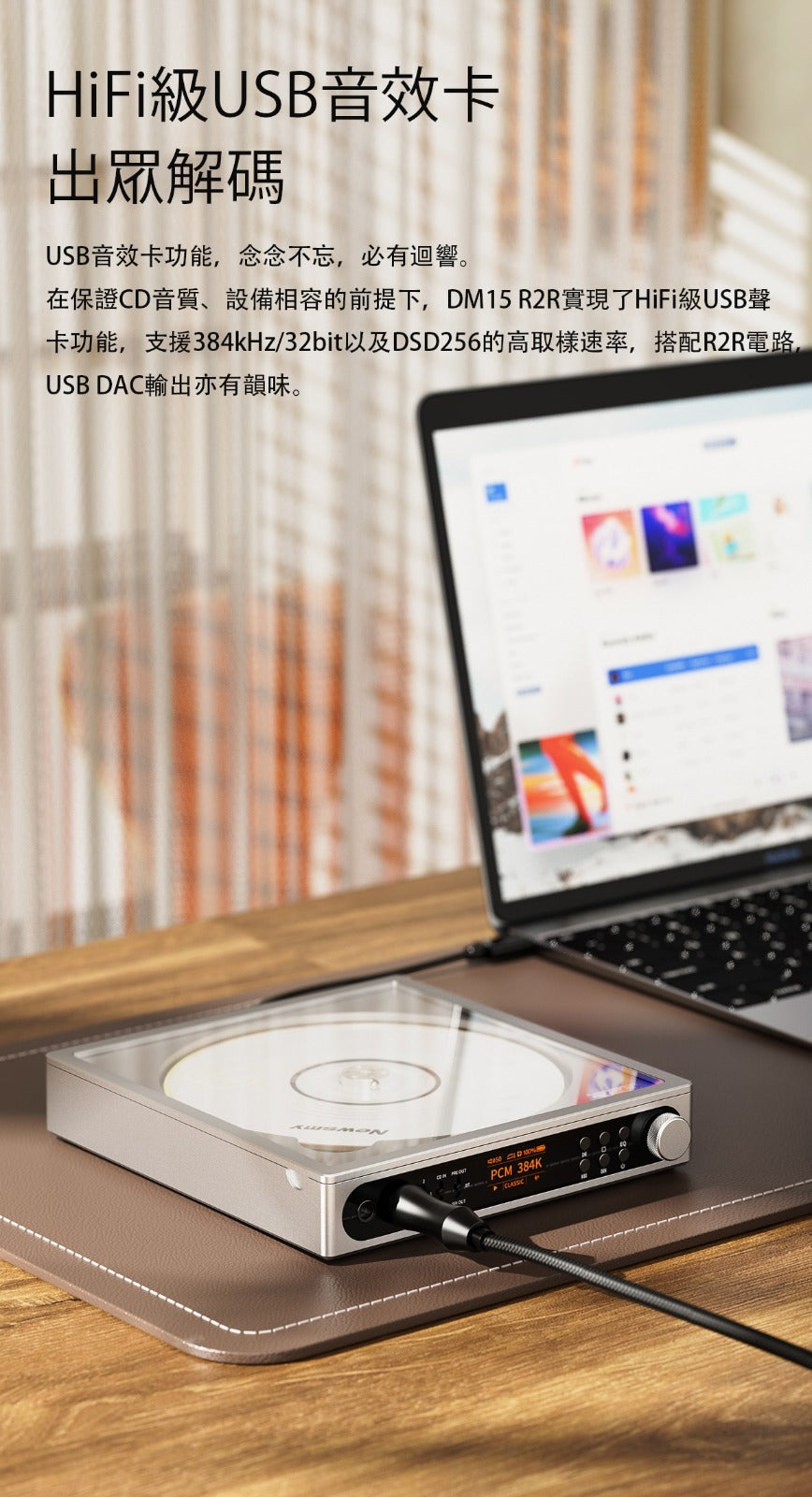 FiiO DM15 R2R (便攜身歷聲CD播放機)